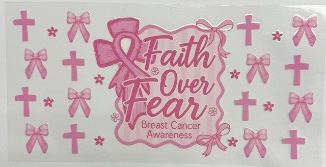#6 Faith Over Fear Crosses- Cup Wrap
