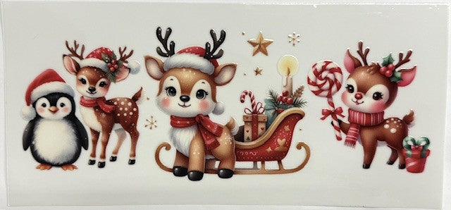 #101 Reindeer w/ Penguin- Cup Wrap