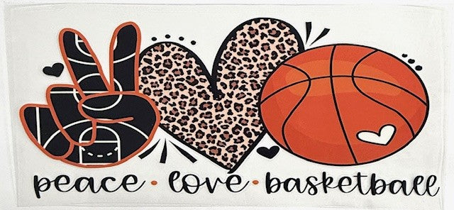 #76 Peace Love Basketball- Cup Wrap