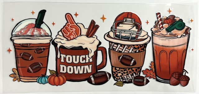 #106 "Touchdown" Fall Coffee- Cup Wrap