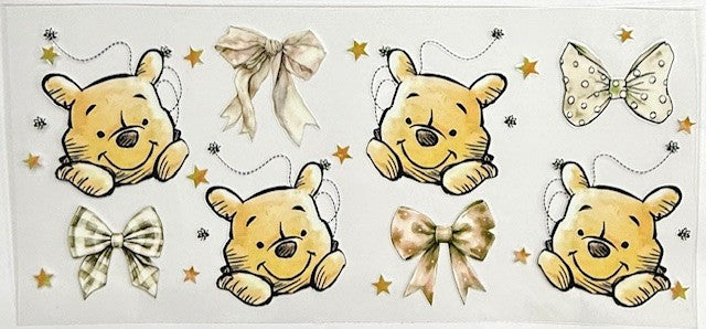 #30 Pooh Bows- Cup Wrap