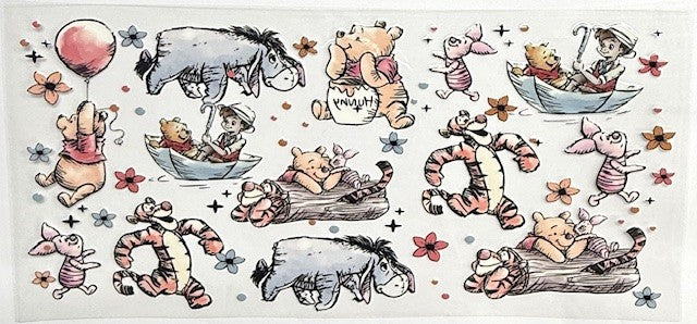 #28 Muted Colors Pooh & Friends- Cup Wrap