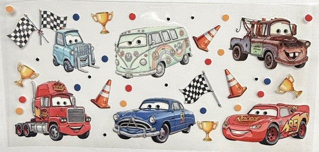 #23 Cars w/ Dots- Cup Wrap