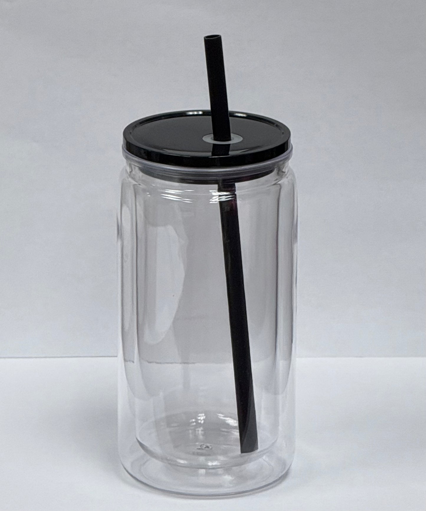 16oz Black Straw and Lid