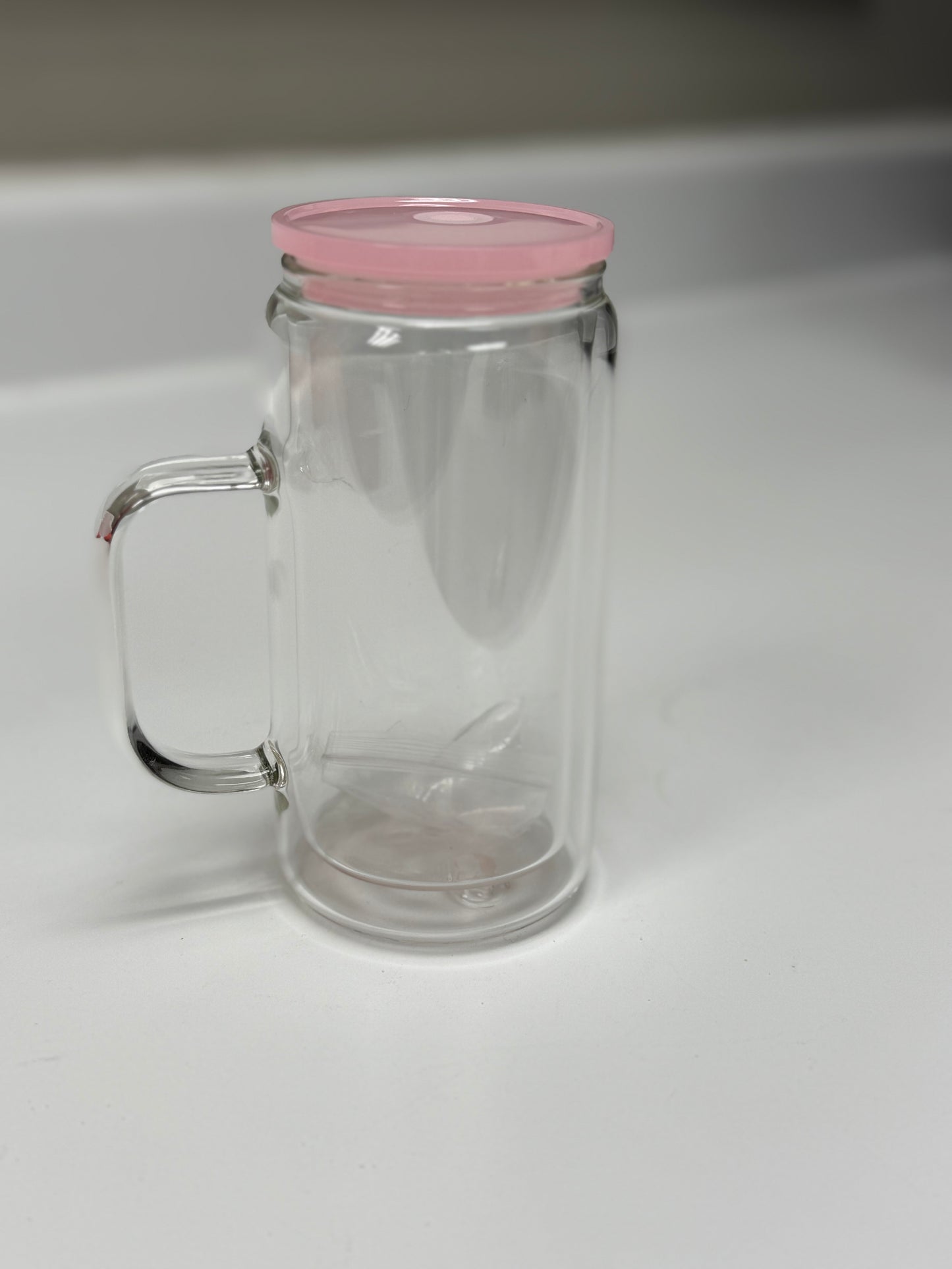 Light Pink Glass Cup
