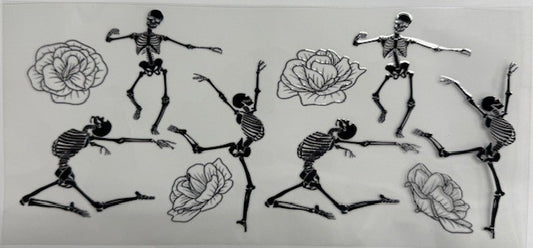 #113 Dancing Skeletons Cup Wrap