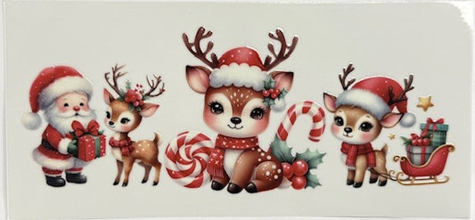 #99 Reindeer w/ Santa- Cup Wrap