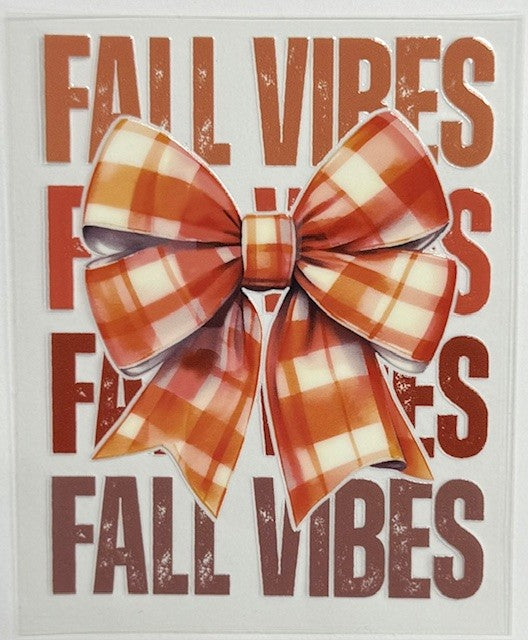 #93 Fall Vibes w/ Bow- Decal