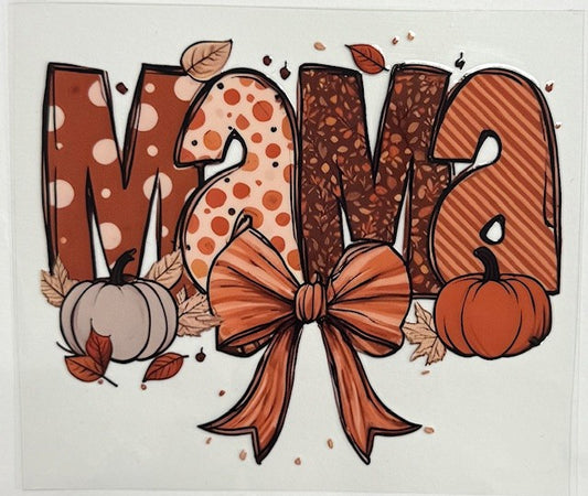 #88 Mama Fall w/ Bow- Decal