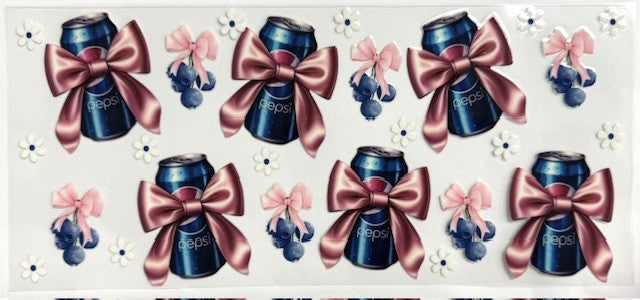 #110 Pepsi Bows- Cup Wrap