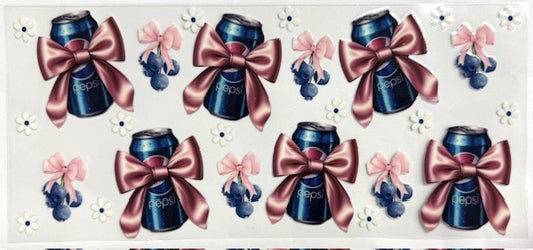 #110 Pepsi Bows- Cup Wrap