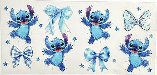 #37 Blue Bow Stitch- Cup Wrap