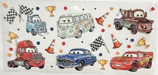 #23 Cars w/ Dots- Cup Wrap