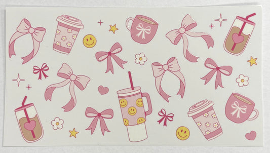 16oz Smiles and Coffee Cup Wrap