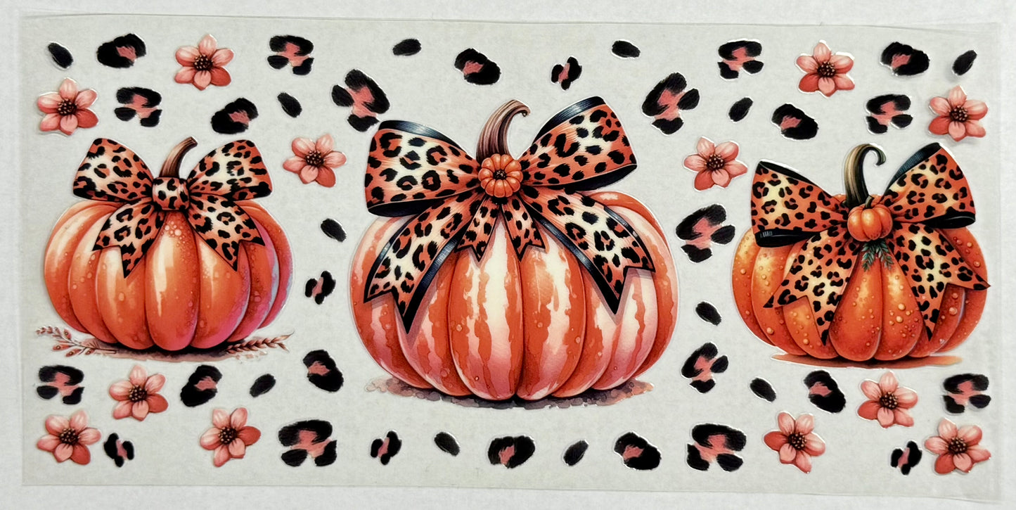 Leopard Print Pumpkin Cup Wrap