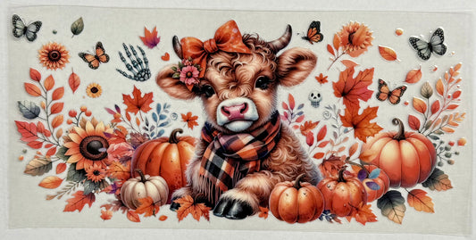 Fall Cow Cup Wrap