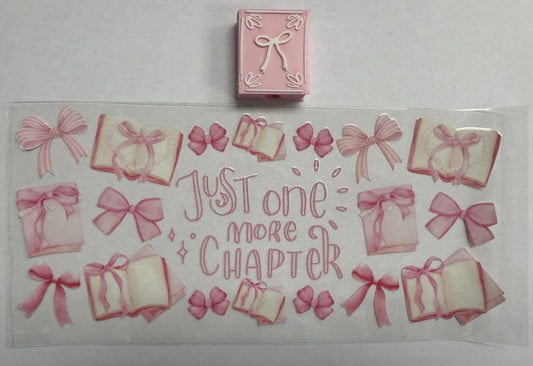 Book and Bows Wrap w/ Straw Topper