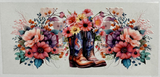 Floral Boots Cup Wrap