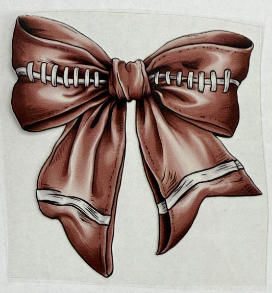 Football Bow Decal