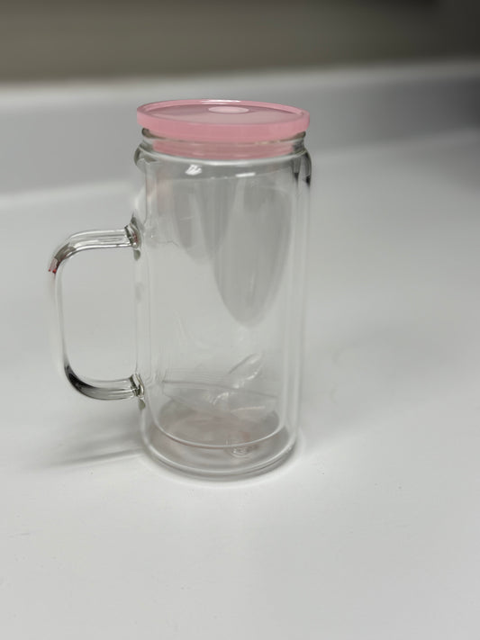 Light Pink Glass Cup