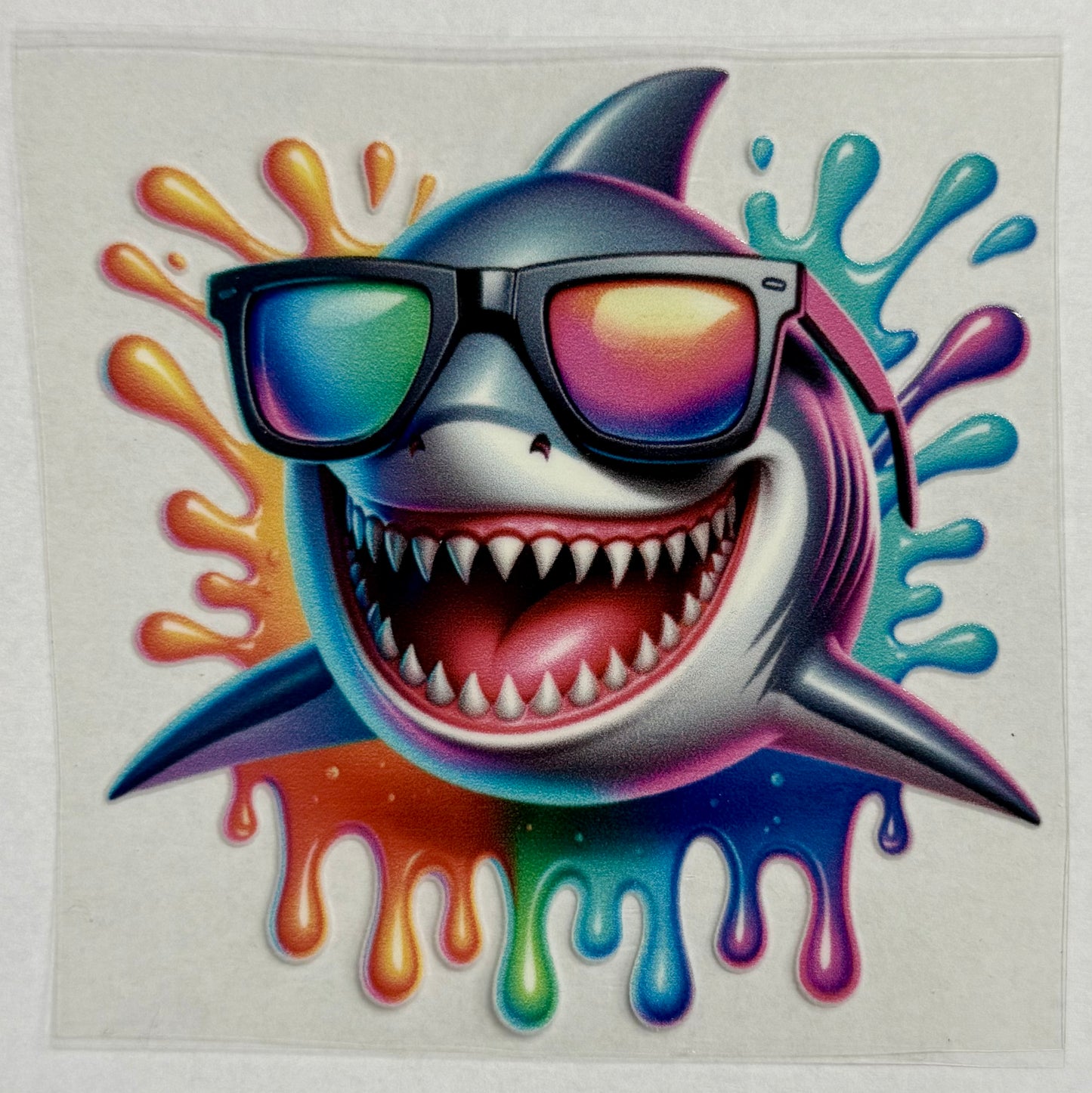 Colorful Shark Decal
